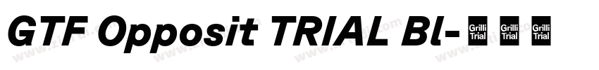 GTF Opposit TRIAL Bl字体转换
